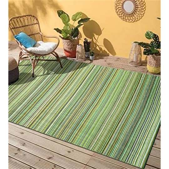 Outdoorindoor Plastic Rug,Easy To Clean,Mildew, UV, Stain And Water Resistant(122X183cm,Green)