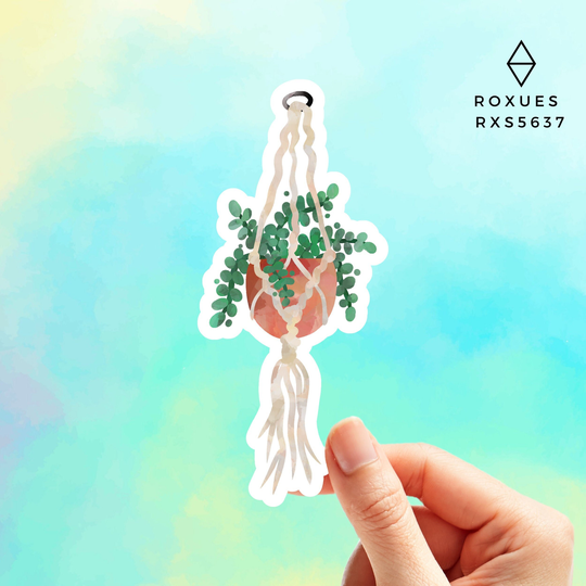 Hanging Plants Decoration Plants Interior Gardening Sticker Lover Vinyl Macbook Laptop Water Bottle