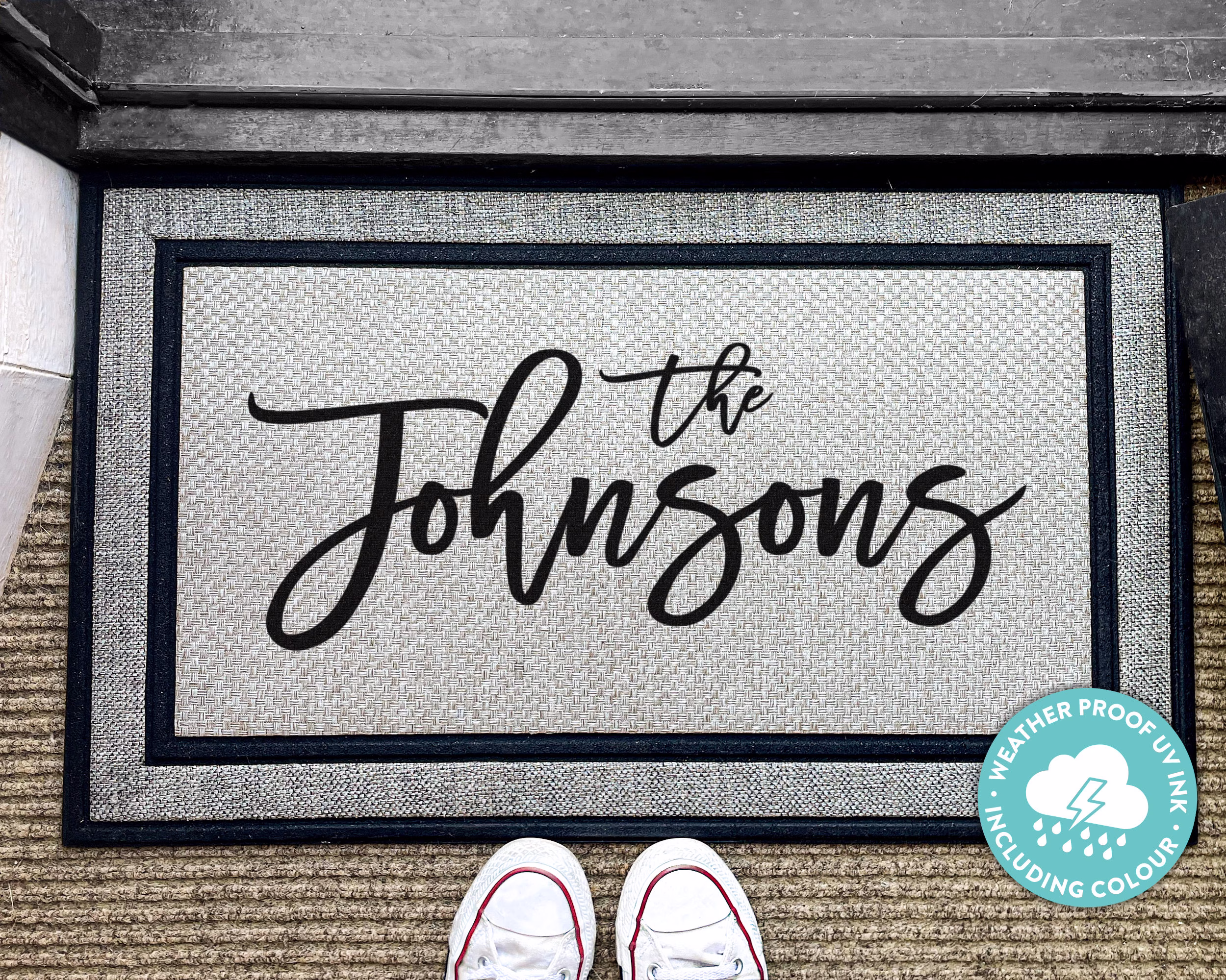 Gifts For Her - Him Outdoor Personalized Rug Doormat Washable Custom Door Mat Welcome
