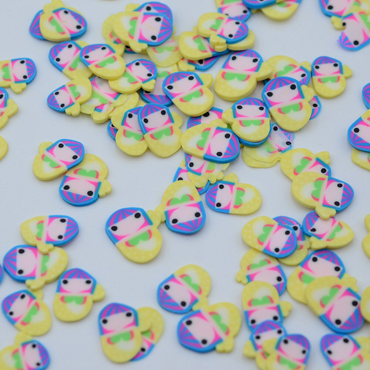 Yellow Kawaii Mermaid Polymer Clay Fimo Slices Sprinkles For Diy Crafts Making Slime Filling Nail Decoden Resin Fillers
