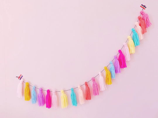 Personalised Tassel Wall Hanging, Garland, Nursery Decor, Playroom Decor