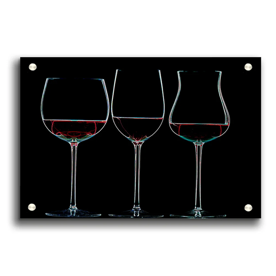 Wine Glass Portrait - Unframed Photograph Print on Acrylic