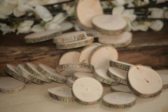 Set Of 20 Maple Wood Slices-1.5 To 2 Inch Diameter-Wine Glass Tags-Name Tags-Gift Tags-Rustic Wedding Decor-Outdoor Decor