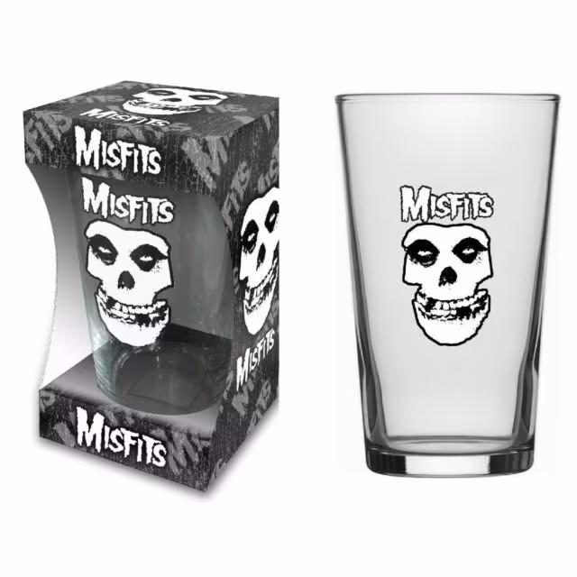 Misfits Pint Beer Glass , New in Full Colour Display Box