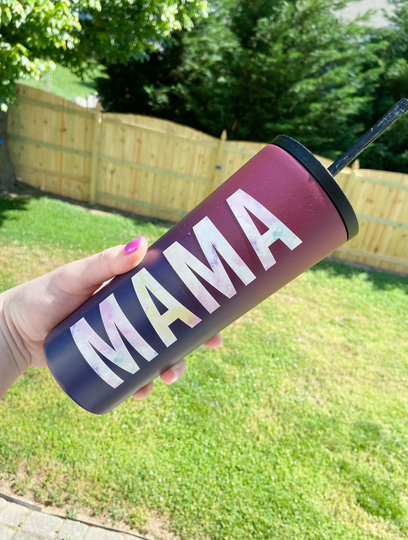 Mama Decal For Water Bottle . Sticker Mermaid Laptop Leopard Print Diy Gift Mom