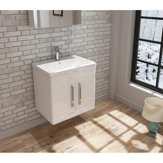 Stevens 600mm Wall Hung Single Vanity Unit