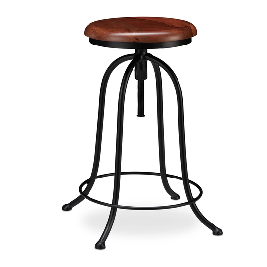 Duffey Height Adjustable Swivel Bar Stool