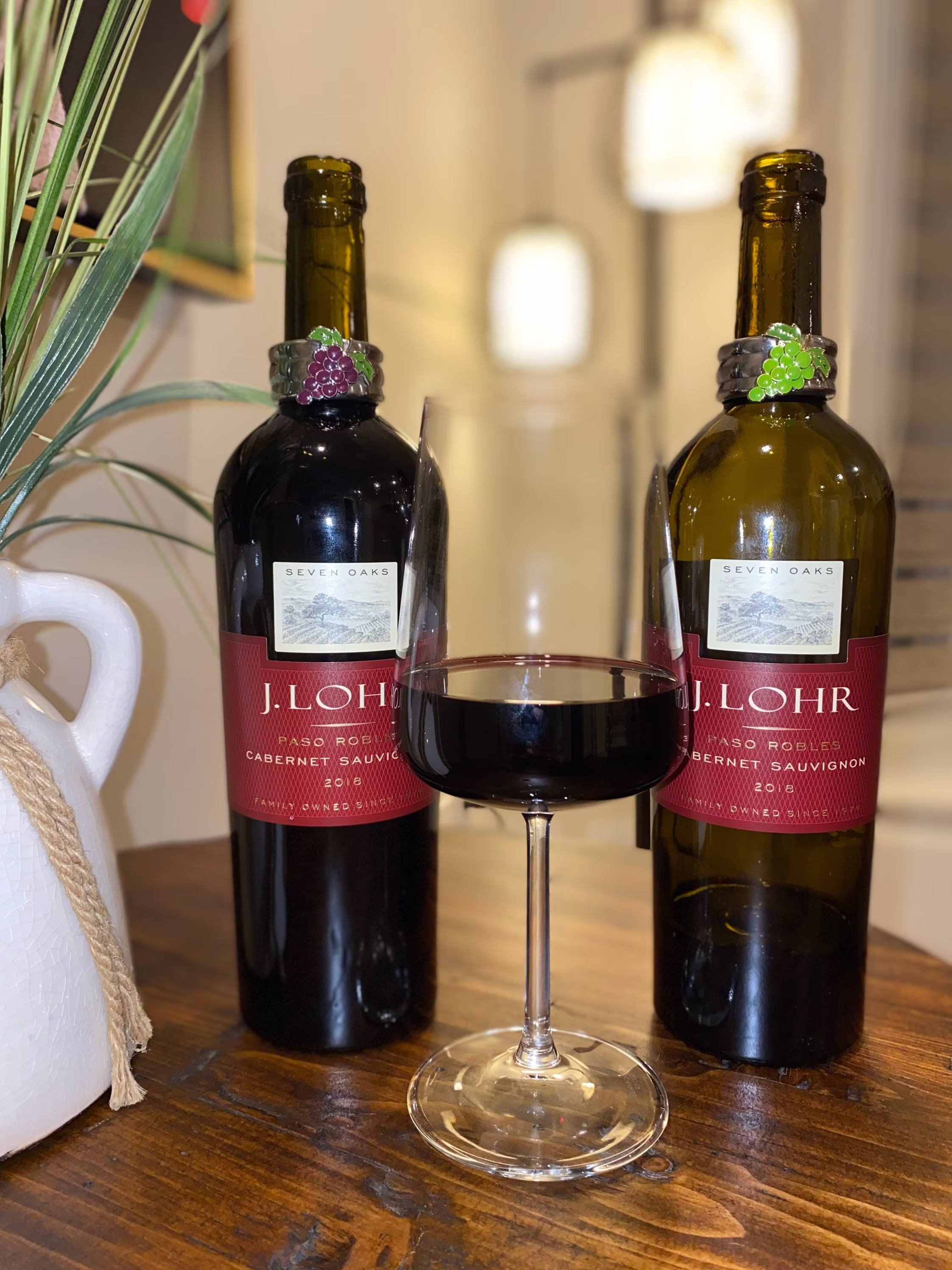Wine Drip Catcher. Double Grapes | The Perfect Gift For Wine Lovers Stocking Stuffer Hostess & Party Gift Accessories Pack Of 2