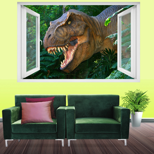 Forest Trex Dinosaur Wall Sticker Mural Poster Decal Room Office Nursery Decor Id129