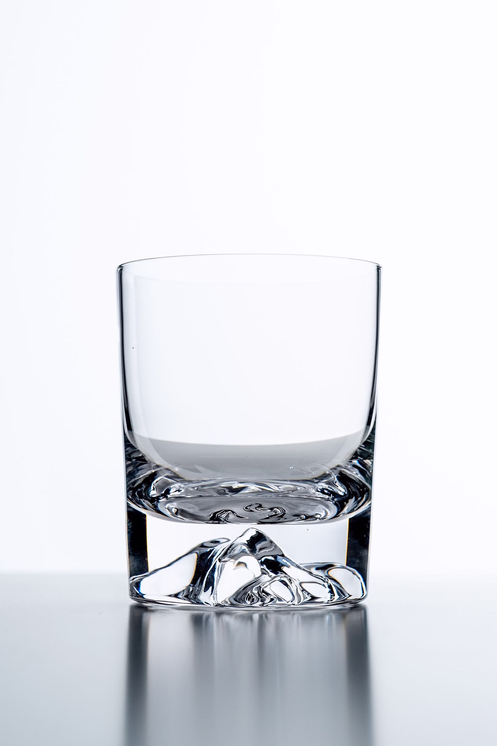 Mountain Whiskey Glass Set Of 2 - Handmade Crystal Whisky Glasses Manblown 10-Ounce Double Old Fashioned Rocks