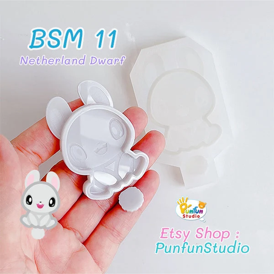 Bsm 11 Netherland Dwarf Mold/Full Body Shaker + Cover Silicone