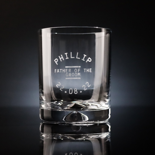 The Best Man Gift Ideas Or Groomsman, Groomsmen, Usher Momento Personalised Luxury Heavy Glass Tumblers For Whiskey Etc