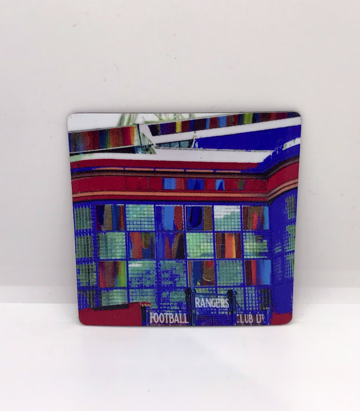 Glasgow Rangers Fridge Magnet | Abstract Quirky Gift Made in Scotland Football The Gers Sport Sports Magnetic Joy