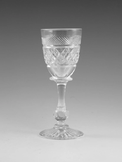 Tudor Crystal - Holbein Cut Liqueur Glass/Glasses 4