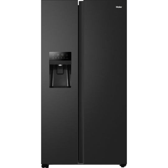 Haier HSOBPIF9183 American Fridge Freezer - Black