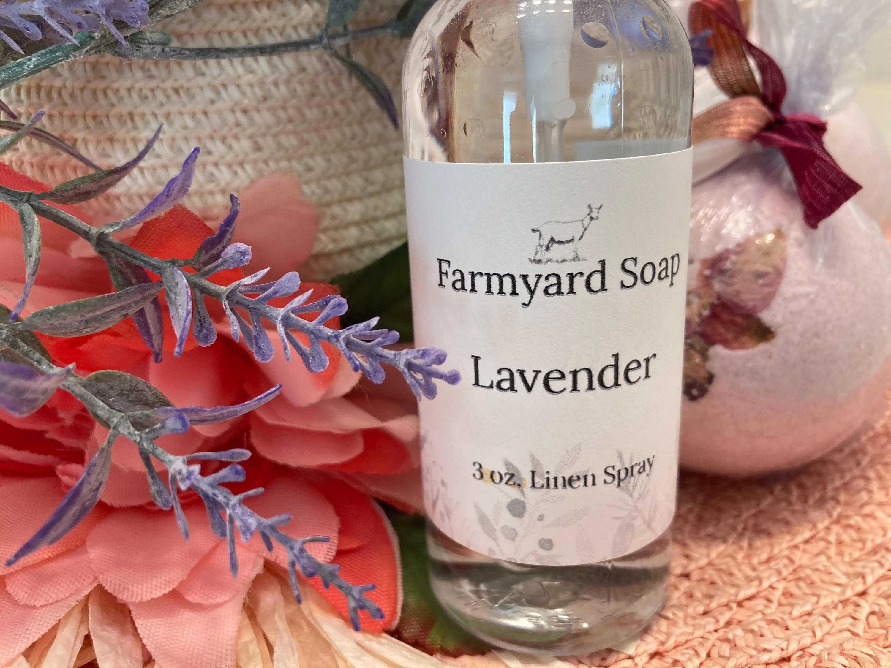 Lavender Linen Spray, Essential Oil Pillow Body Sleep Yoga Mat Spray