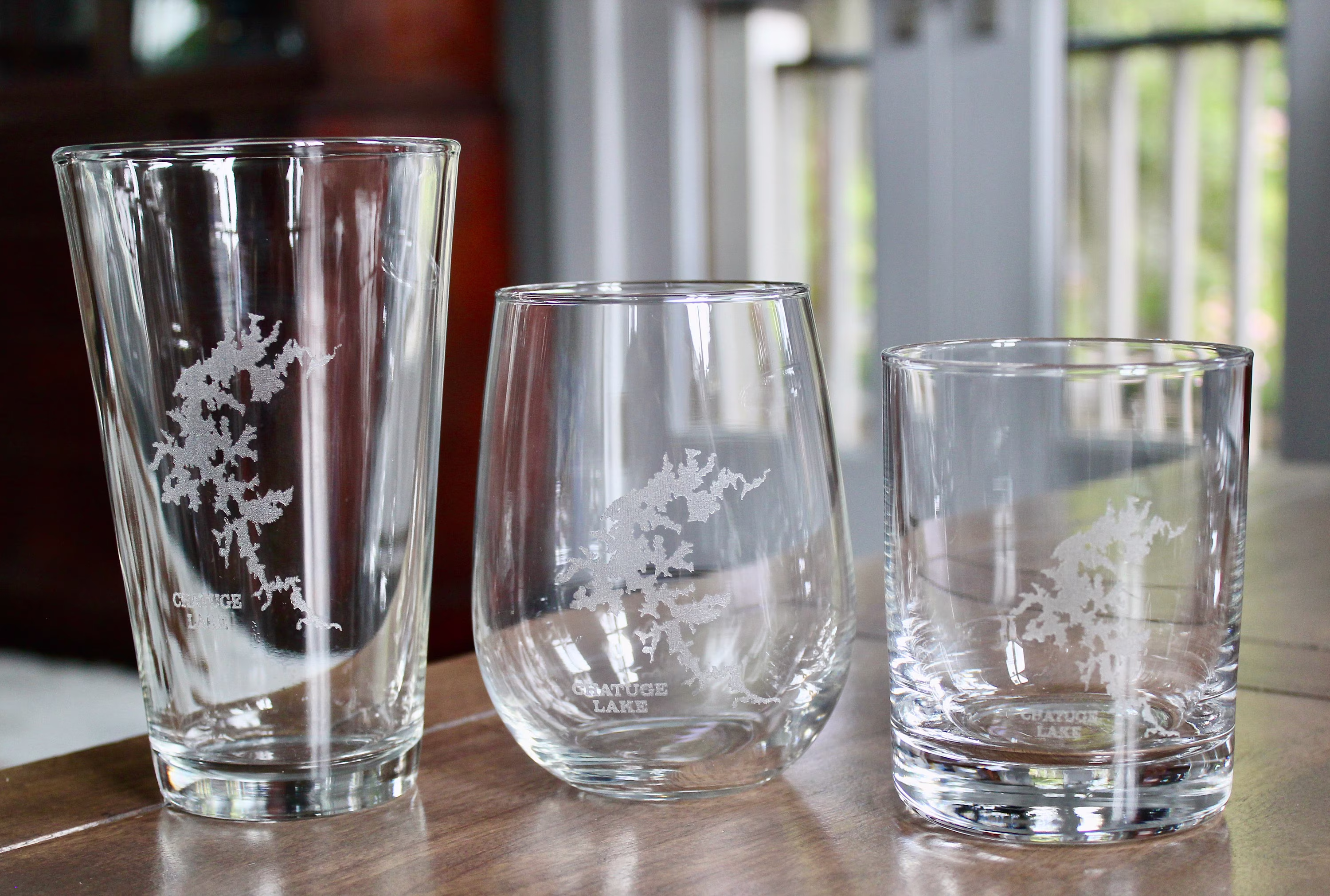 Chatuge Lake, Nc Map Glasses