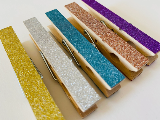 Peg Magnets - Glitter Brights