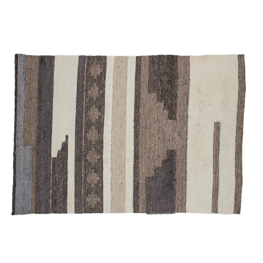 Isahbella Flatweave Wool Brown/Grey Rug