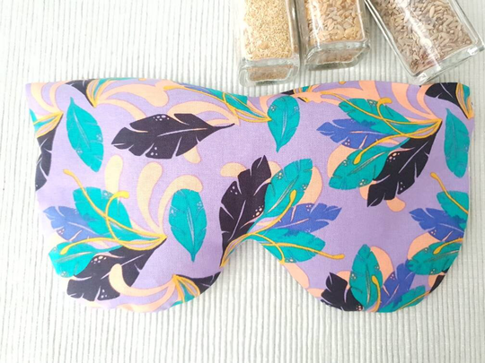 Weighted Oragnic Eye Pillow, Gift For Yoga Lovers, Best Gifts, Strapless Organic Mask, Pillow