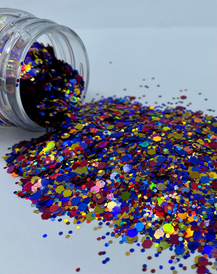 Holographic Chunky Birthday Bash Glitter - 1Oz Shaker