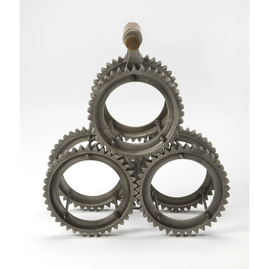 Sol Gear-Y 3 Bottle Tabletop Wine Rack