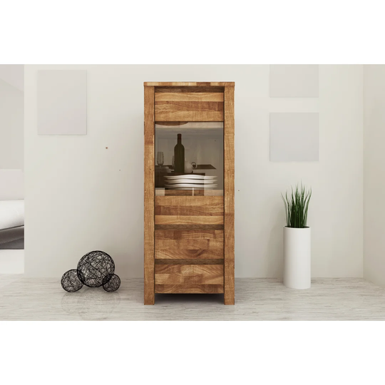 Fugate 45 Cm 2 Drawer Solid Wood Highboard