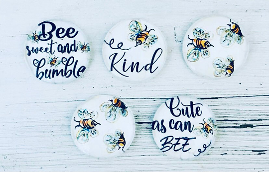 Bee Refrigerator Magnets, Glass Cute Office Supplies, Kind Magnet Set, Magnets For Board, Fridge Goals, Bulk Gift Idea