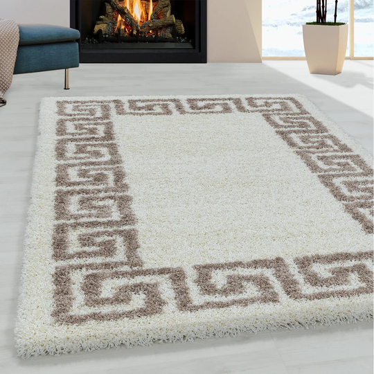 Crelake Shaggy Beige Rug