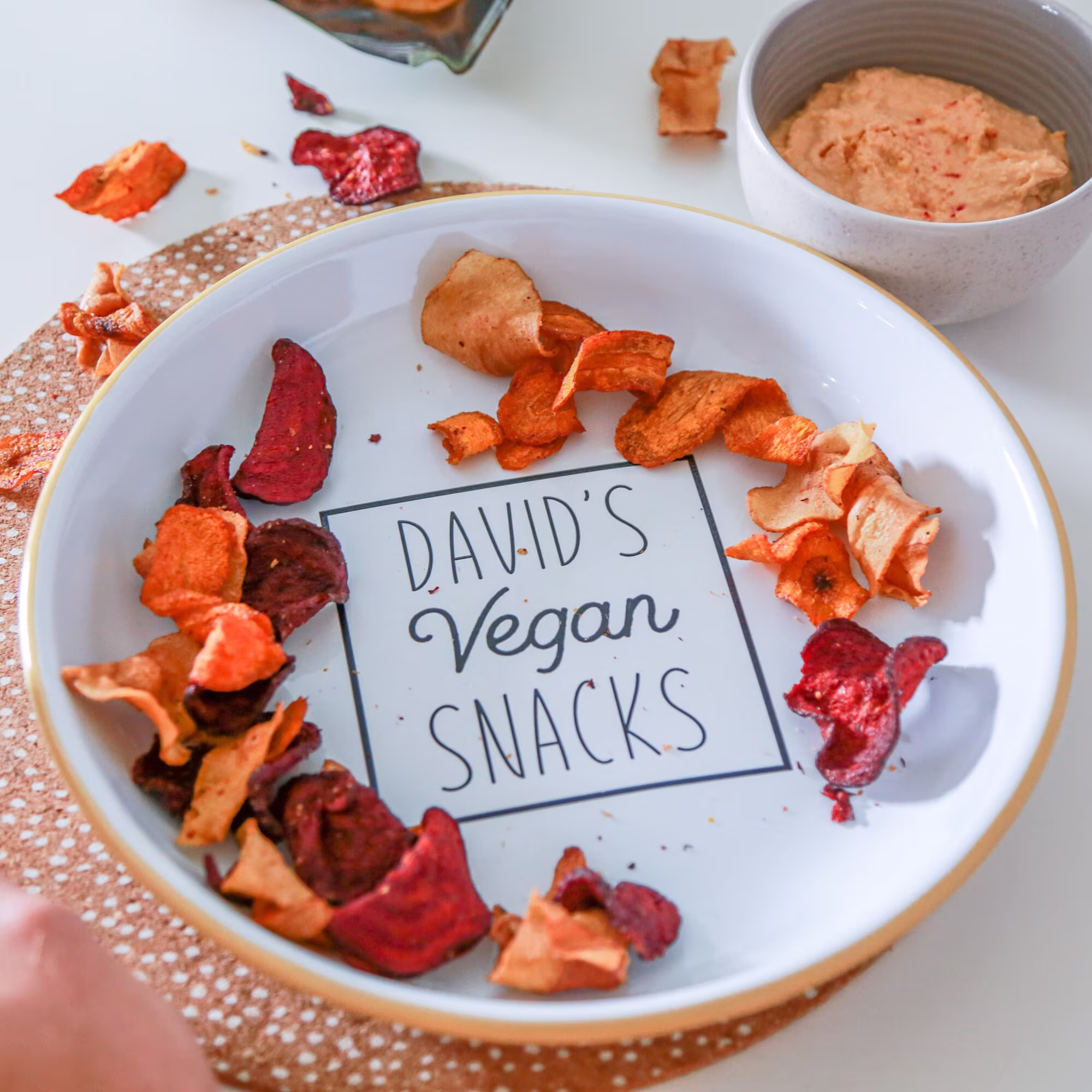 Personalised Vegan Enamel Snack Bowl