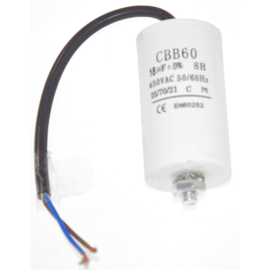 Universal 18UF Capacitor with 18cm Cable Connectors