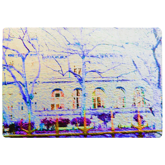Howell Tress Designer Shaggy White/Blue Rug