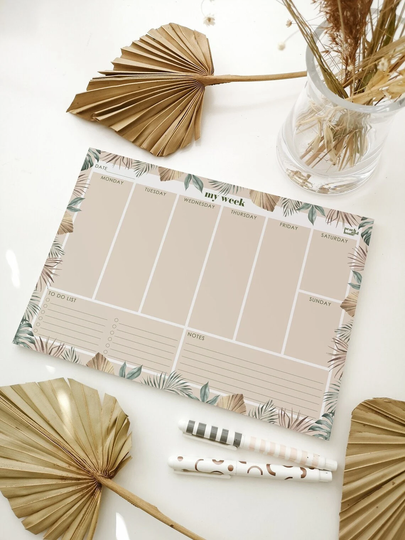 Sale, A4 Weekly Planner, Notepad, To Do List, Desk Pad, Organiser, Gift, Week Boho Decor, Student