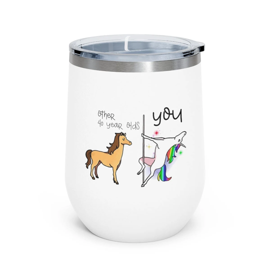 Other 40 Year Olds You Wine Tumbler Insulated Wine Tumbler With Lid