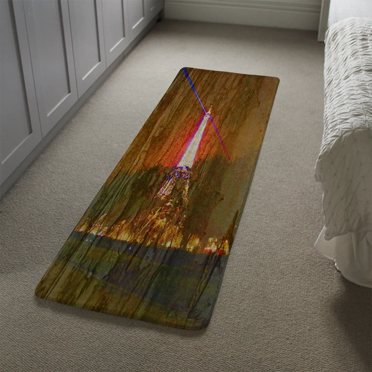 Lowder Tower Lights Designer Shaggy Brown/Orange/Black Rug