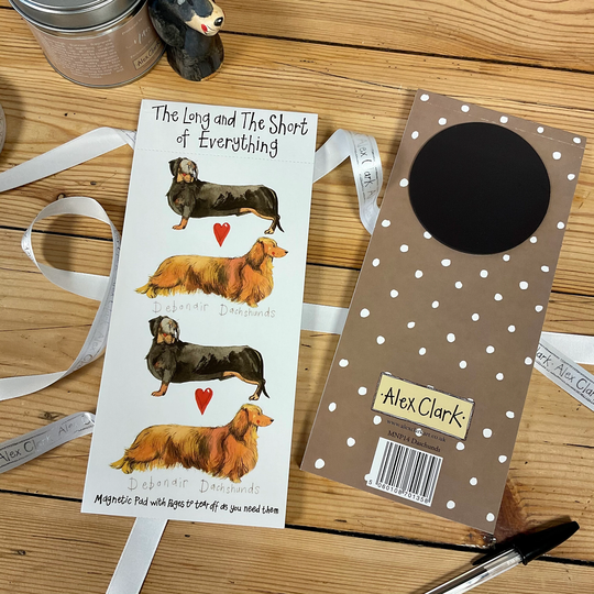 The Long & Short Of Everything - Dachshund Magnetic To Do List