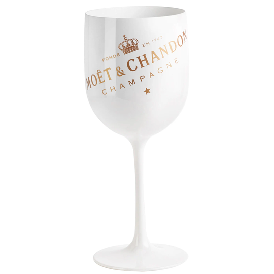 Moet & Chandon Ice Imperial Acrylic Champagne Glasses - White Single Glass