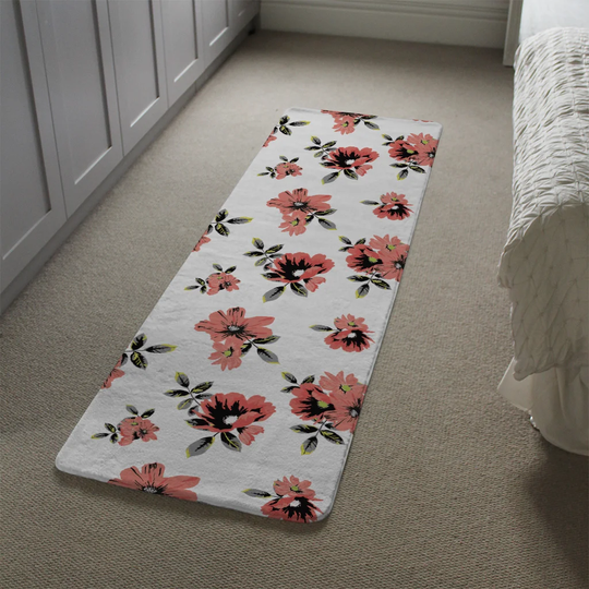 Lashley Shaggy White/Rust Rug