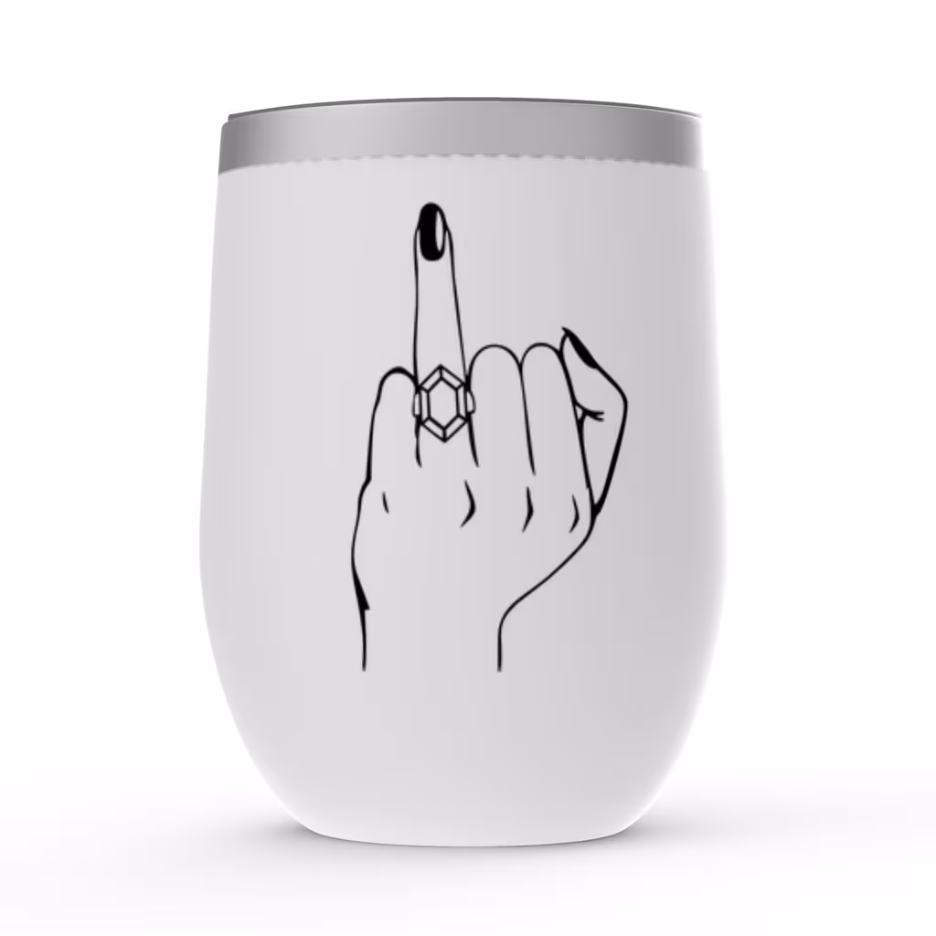 Bride Stainless Steel Tumbler- Wedding Ring Finger Wine Future Mrs Bachelorette Weekend Tumbler - Engagement Gift For
