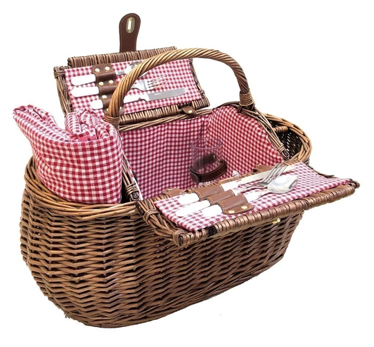 Natural Wicker Picnic Basket