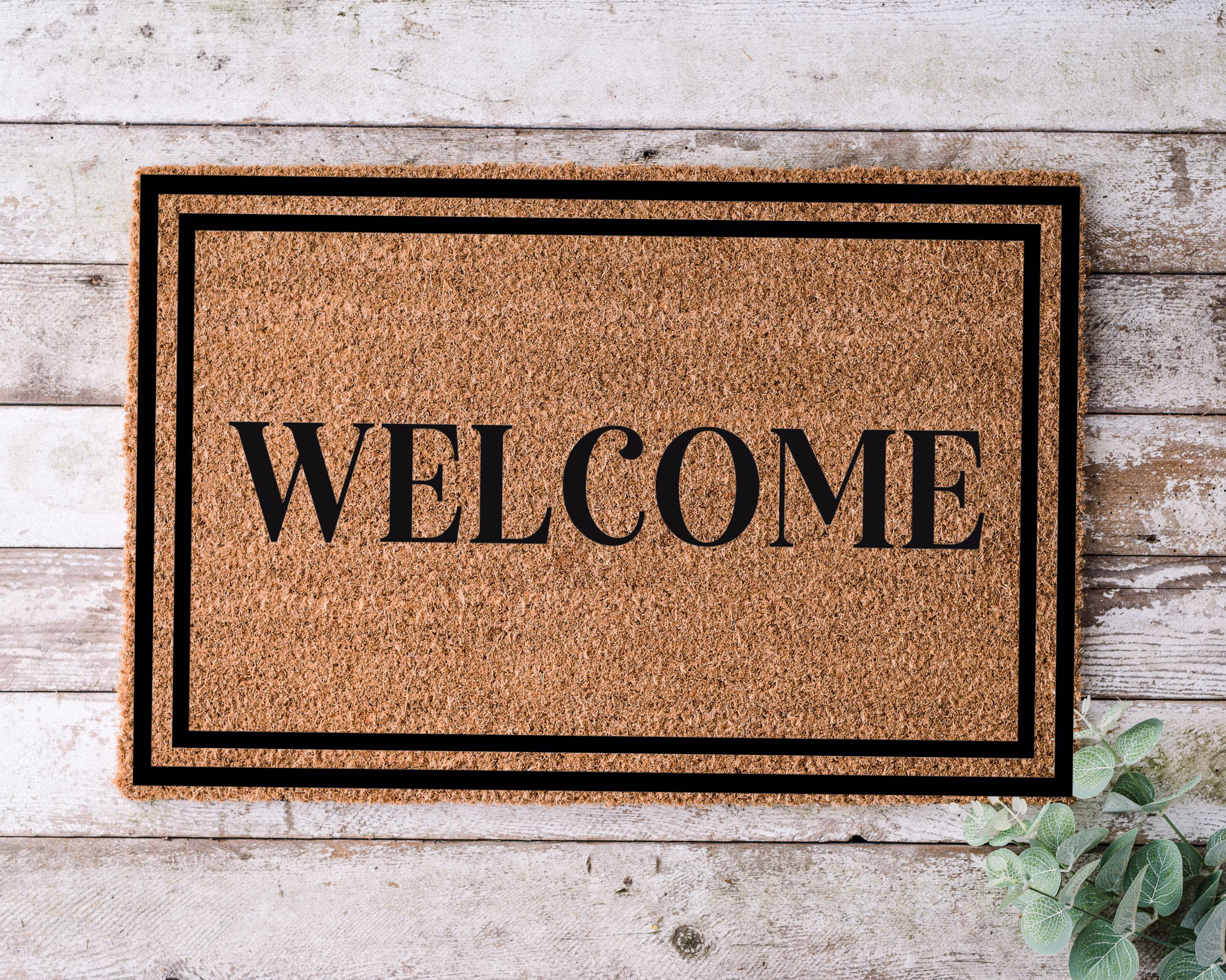 Welcome, Door Mat, Funny Doormat, Wedding Gift, Housewarming Gift, Home Welcome Closing Gift - 1173
