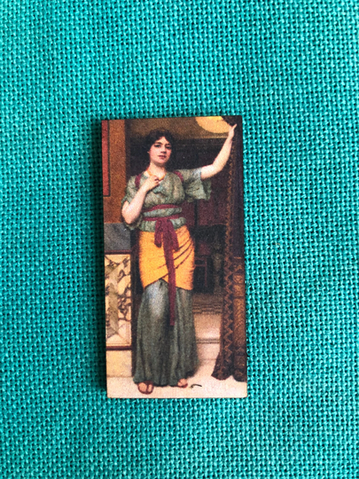 Pompeian Lady | Wooden Needle Minder Cover