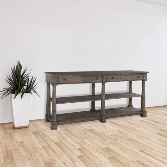 Mcginn 182.88Cm Wide 2 Drawer Solid Wood Buffet Table