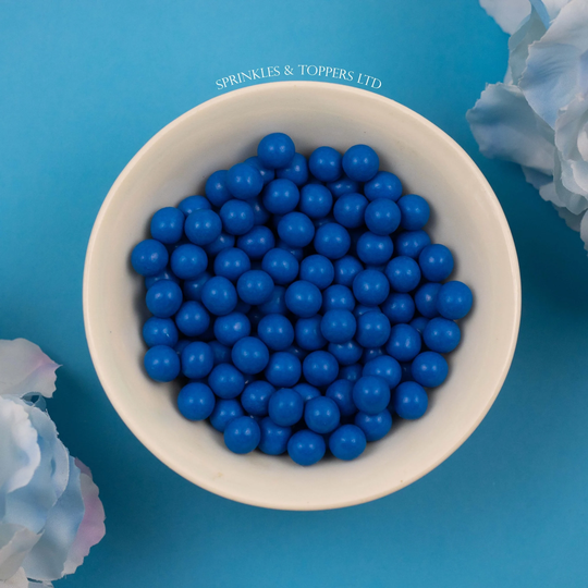 Dark Blue Chocolate Balls | 10mm Sprinkles Cupcake/Cake Decorations