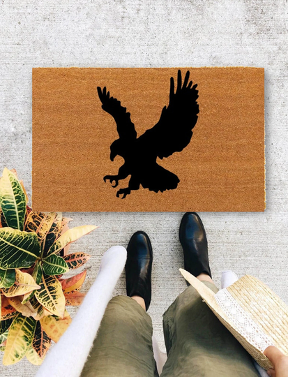 Eagle, Closing Gift, Funny Door Mat, New Home Gift, Wedding Gift - 368