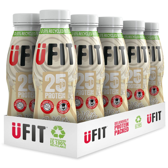 Ufit White Chocolate Flavour High Protein Milkshake - 10x330ml