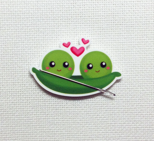 Peas in A Pod Needle Minder For Cross Stitch | Embroidery Cover Diamond Painting