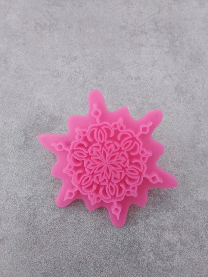 Patterned Polymer Clay Embosser, Stamp, Fondant Tools , Texture Style 3 , Pink Texture Stamp