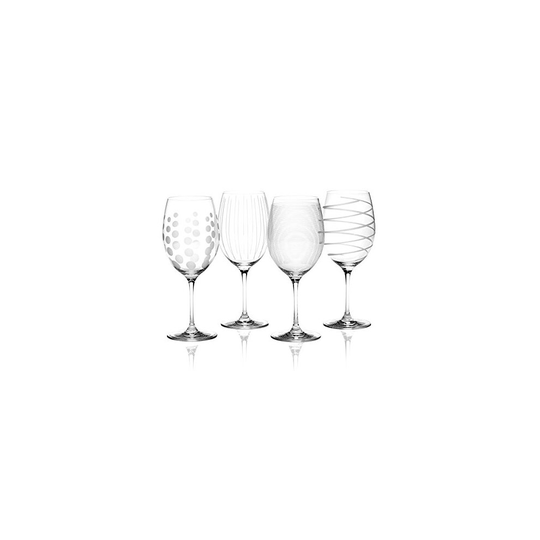 Mikasa Cheers Set Of 4 Red Wine Glasses