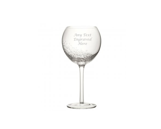 Personalised Large Gin Cocktail Glass With Bubbles 19.75Oz | 56Cl